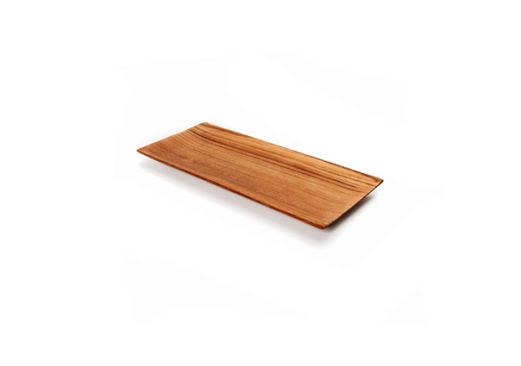 Assiette Sushi en Racine de Teck - S - Polyvalente et Élégante - BASU201-S - Bazar Bizar