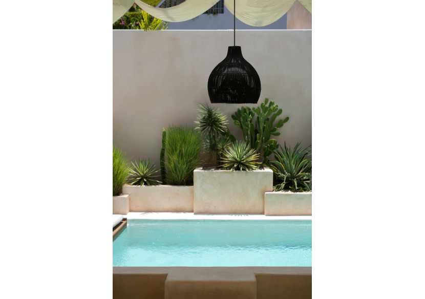 Suspension Rattan Trap - Noir - L - Élégance côtière - BAYU014B-L-55 - Bazar Bizar