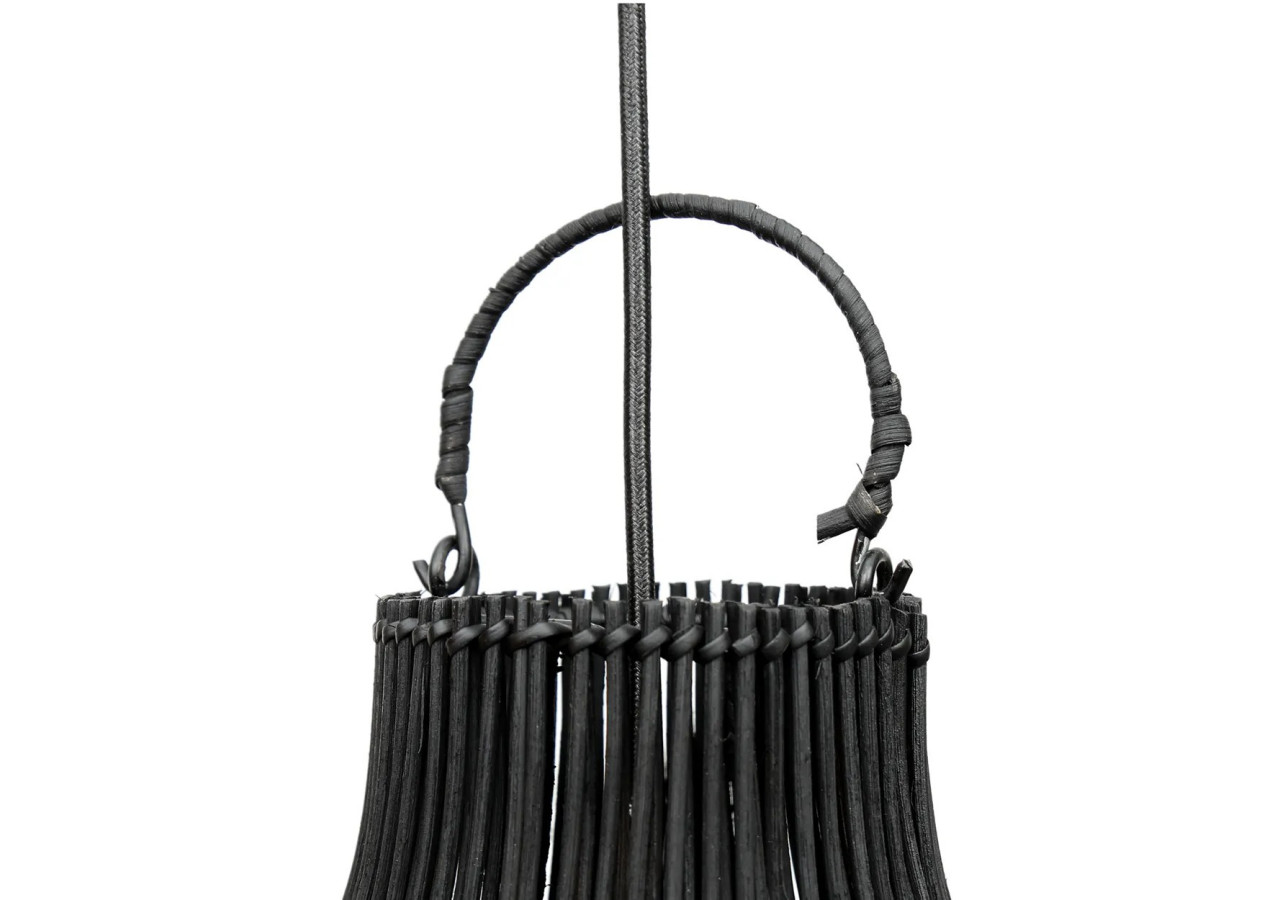 Suspension Rattan Trap - Noir - L - Élégance côtière - BAYU014B-L-55 - Bazar Bizar