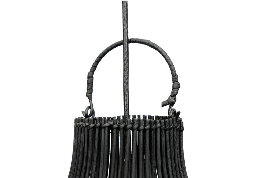 Suspension Rattan Trap - Noir - L - Élégance côtière - BAYU014B-L-55 - Bazar Bizar