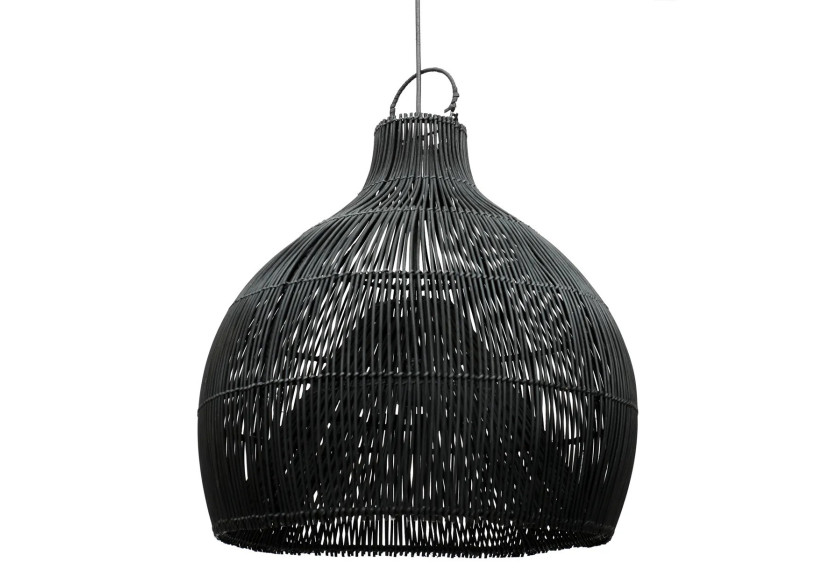 Suspension Rattan Trap - Noir - L - Élégance côtière - BAYU014B-L-55 - Bazar Bizar