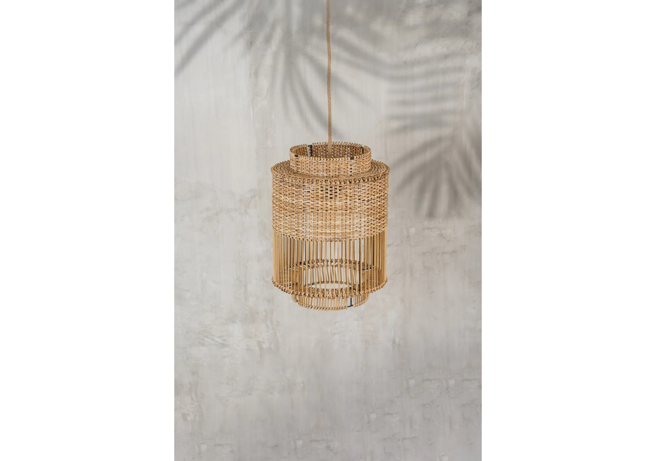 Suspension Rattan Colonial - Élégance Artisanale - JABR029N - Bazar Bizar