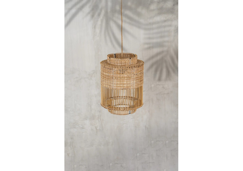 Suspension Rattan Colonial - Élégance Artisanale - JABR029N - Bazar Bizar