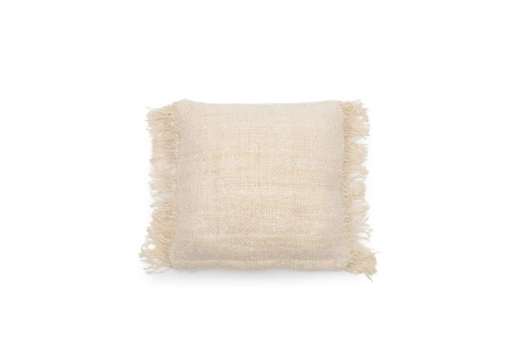 Housse de Coussin Oh My Gee - Crème - 40x40 - Texture Élégante - INIE001Cr-40x40 - Bazar Bizar