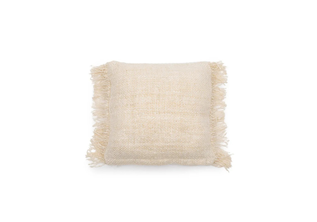 Housse de Coussin Oh My Gee - Crème - 40x40 - Texture Élégante - INIE001Cr-40x40 - Bazar Bizar