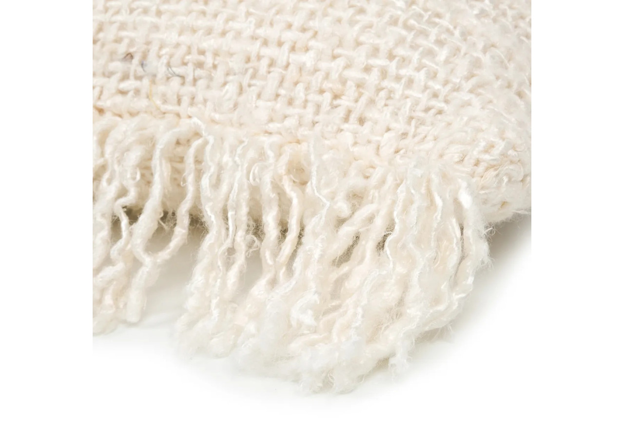 Housse de Coussin Oh My Gee - Crème - 40x40 - Texture Élégante - INIE001Cr-40x40 - Bazar Bizar