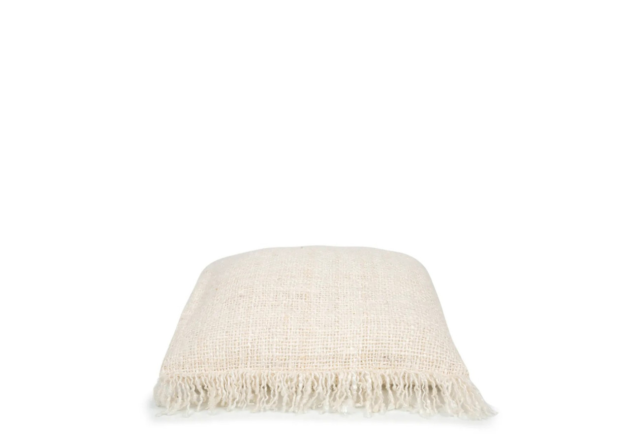 Housse de Coussin Oh My Gee - Crème - 40x40 - Texture Élégante - INIE001Cr-40x40 - Bazar Bizar