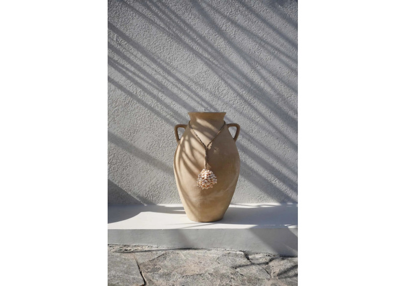 Tassel en Coquillage Vanilla - Élégance Artisanale - BALE047WY - Bazar Bizar