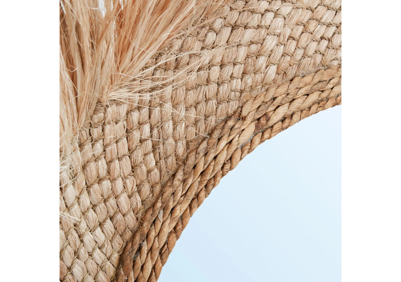 Miroir Capri - Naturel - L - Élégance Naturelle - JAPA026N-L-85 - Bazar Bizar