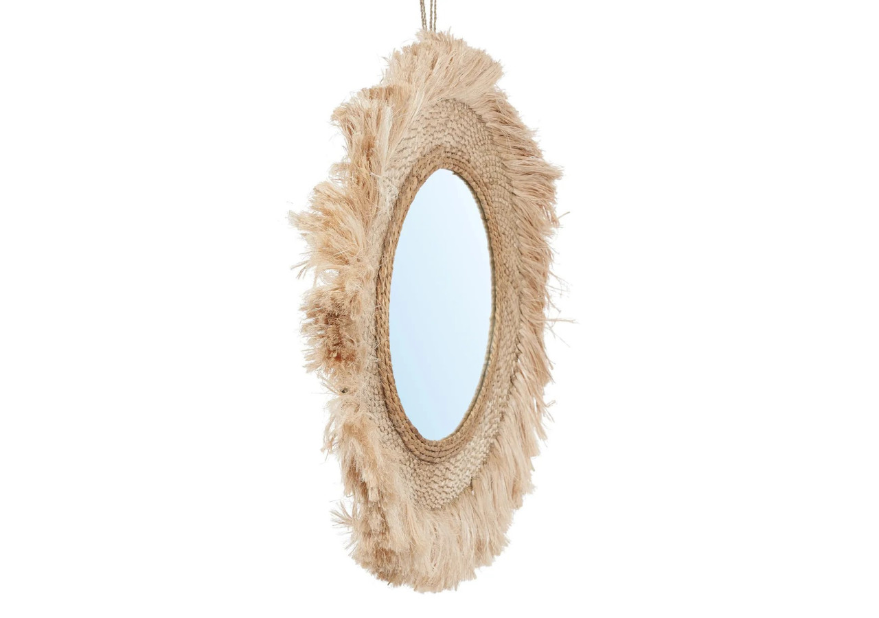 Miroir Capri - Naturel - L - Élégance Naturelle - JAPA026N-L-85 - Bazar Bizar