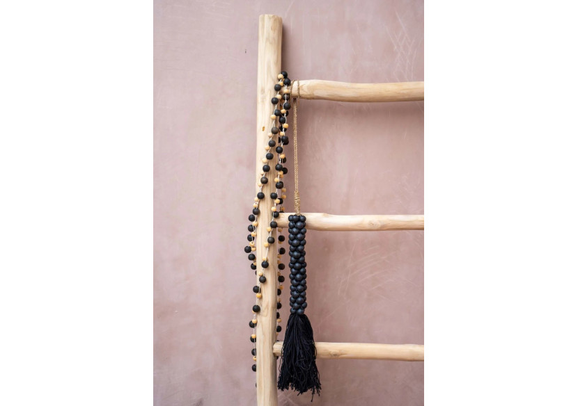 Collier Canggu - Noir Naturel - Élégance Bohème - JABR024NB - Bazar Bizar