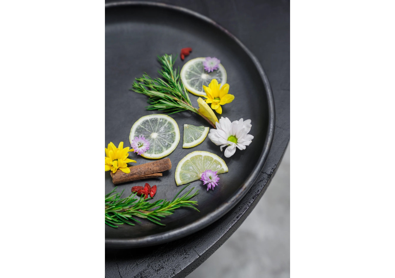 Assiette classique brûlée - Noir - Grande - JAES009B-L - Bazar Bizar