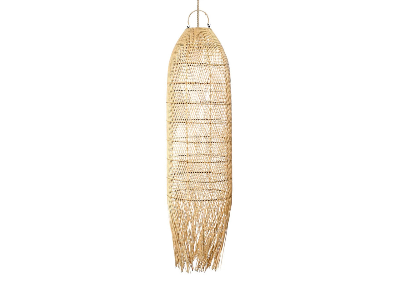 Suspension en forme de calmar - Naturel - Grande - BAYU002N-L-30x110 - Bazar Bizar