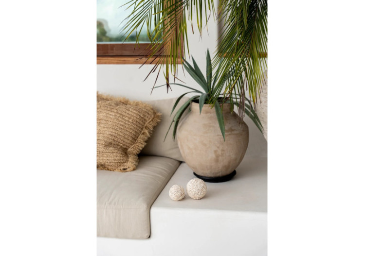 Boule en coquillage en forme de bulle - Blanche - Grande - BABL007W-L - Bazar Bizar 2