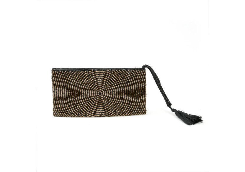 Pochette en perles dorées - BABE007BG - Bazar Bizar