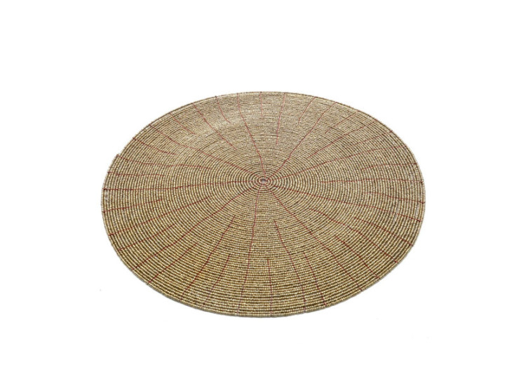 Set de sous-assiettes en perles - Or - 40 - BABE003G-30 - Bazar Bizar