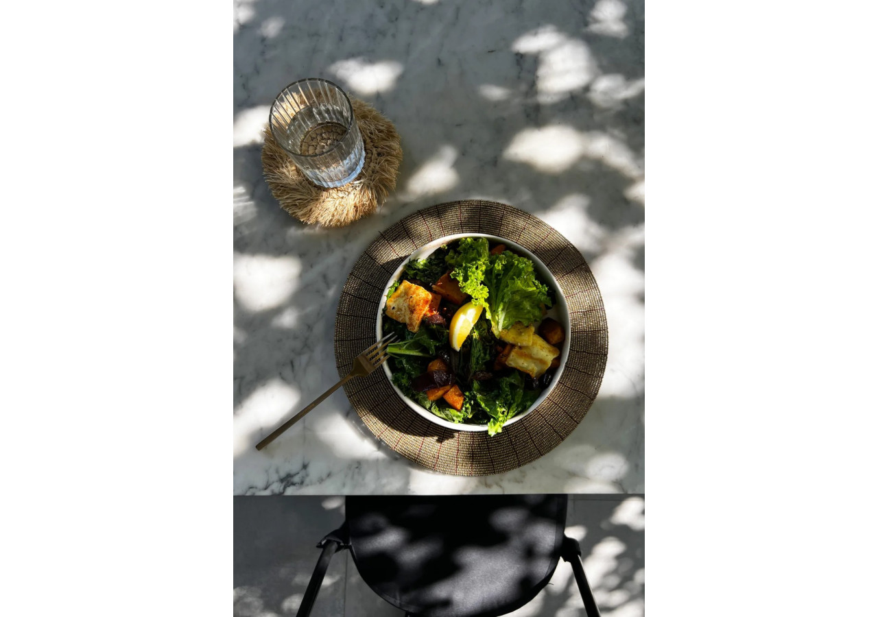 Set de sous-assiettes en perles - Or - 40 - BABE003G-30 - Bazar Bizar