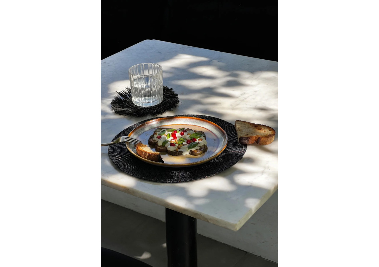 Set de sous-verres en perles - Noir - 40 cm - BABE003B-30 - Bazar Bizar