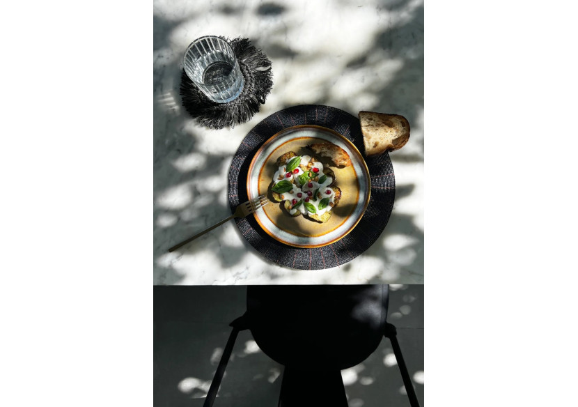 Set de sous-verres en perles - Noir - 40 cm - BABE003B-30 - Bazar Bizar