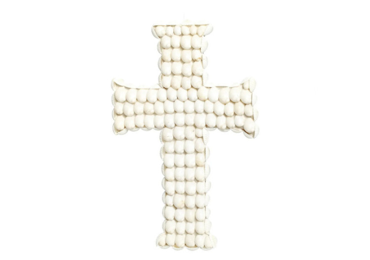 Croix décorative côtière - Blanc - Taille M - BABL004W-M - Bazar Bizar