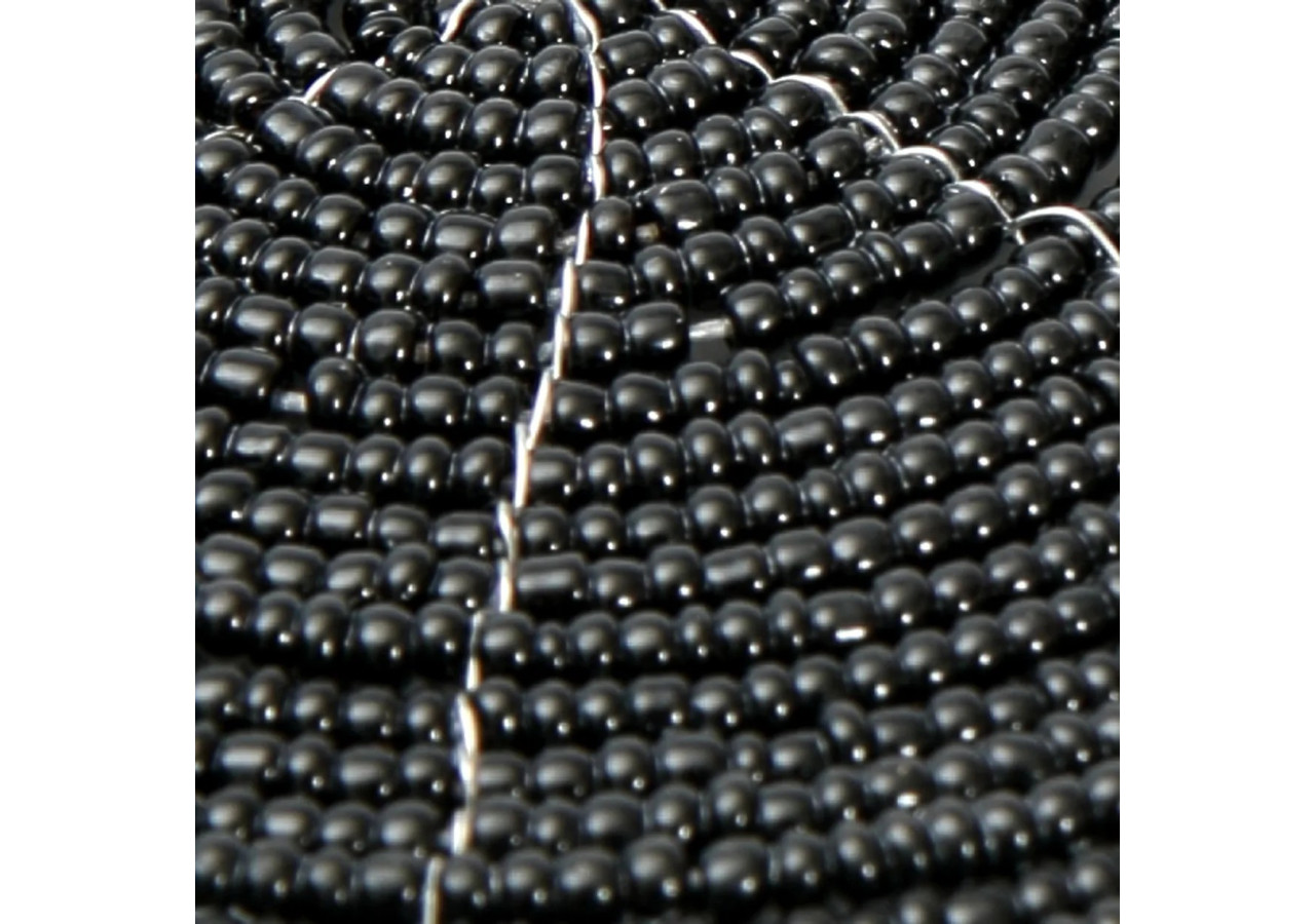 Sous-verres en perles - Noir - Élégance Boho - BABE011B-10 - Bazar Bizar