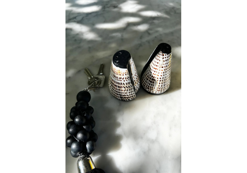 Porte-clés en perles de bois - Accessoire bohème - BALE059B - Bazar Bizar