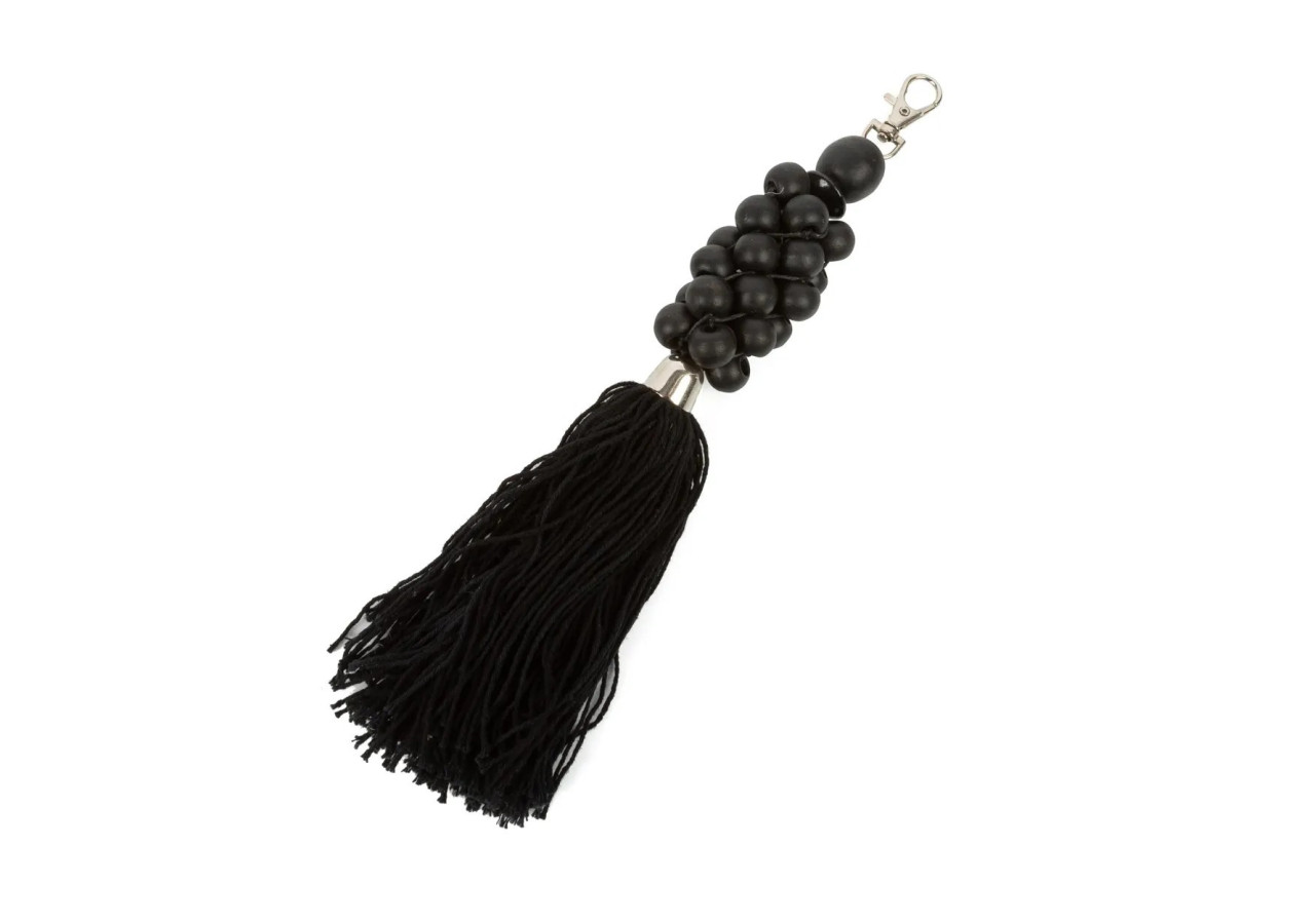 Porte-clés en perles de bois - Accessoire bohème - BALE059B - Bazar Bizar