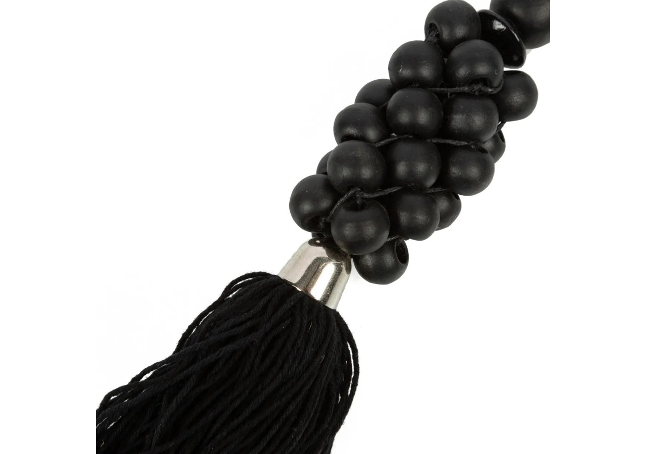 Porte-clés en perles de bois - Accessoire bohème - BALE059B - Bazar Bizar