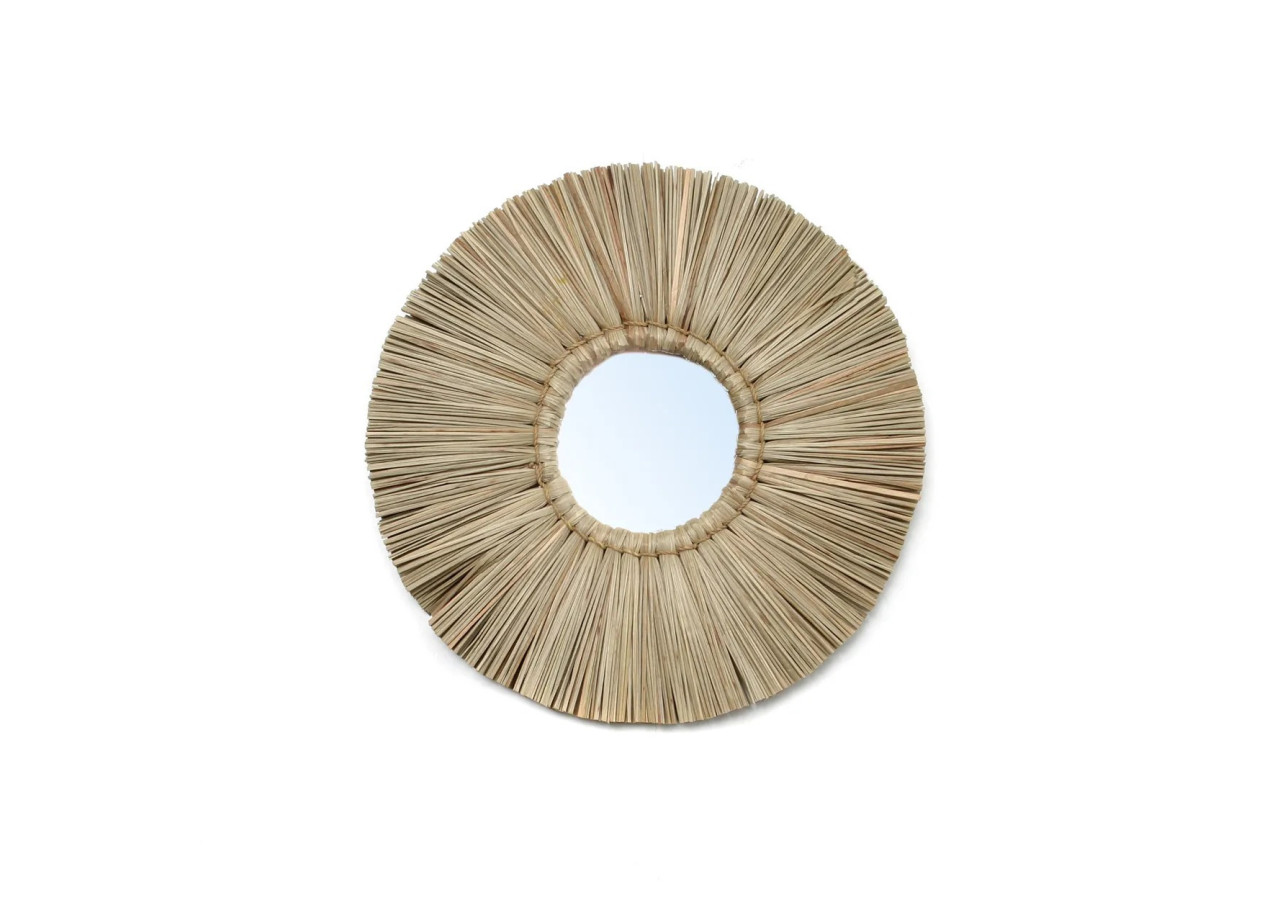 Miroir Alang Alang - Style naturel et boho - BALE070N-S-35 - Bazar Bizar