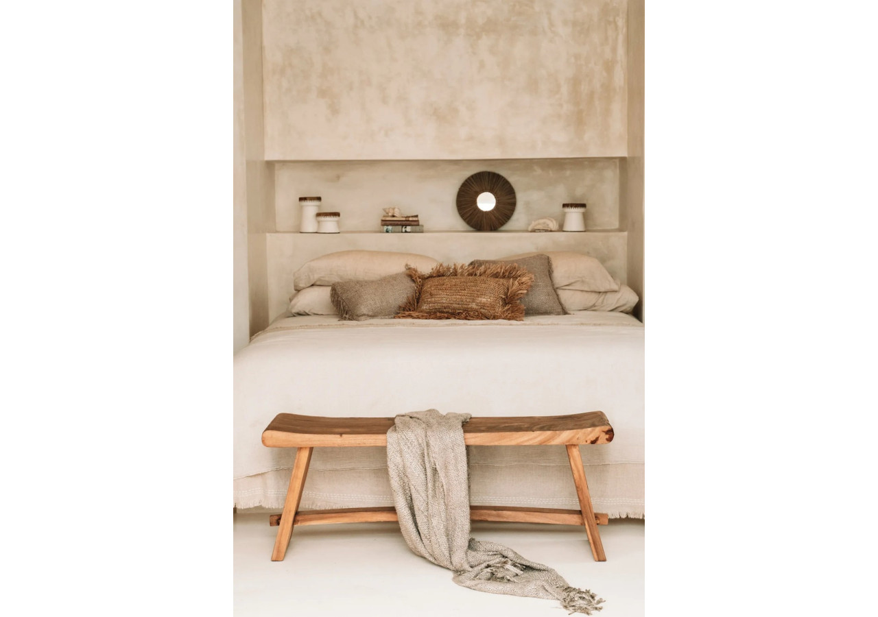 Miroir Alang Alang - Style naturel et boho - BALE070N-S-35 - Bazar Bizar