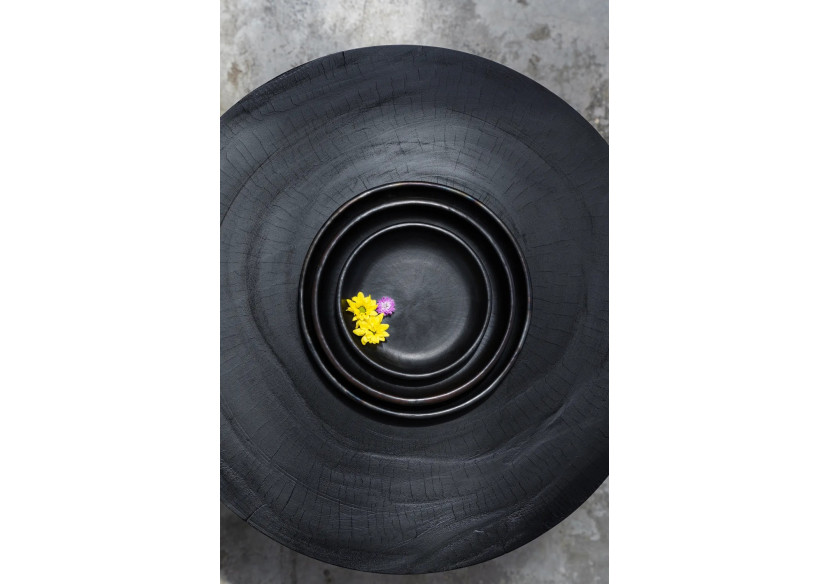 Assiette Brûlée - Terracotta noire pour repas élégants - JAES009B-M - Bazar Bizar Assiette Brûlée - Terracotta noire pour repas élégants - JAES009B-M - Bazar Bizar