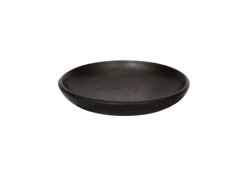 Assiette Brûlée - Terracotta noire pour repas élégants - JAES009B-M - Bazar Bizar Assiette Brûlée - Terracotta noire pour repas élégants - JAES009B-M - Bazar Bizar