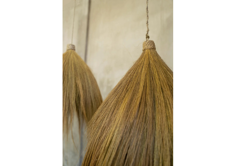 Suspension Rayung Hut - Lampe naturelle en herbe - JAPA011N-L-50 - Bazar Bizar