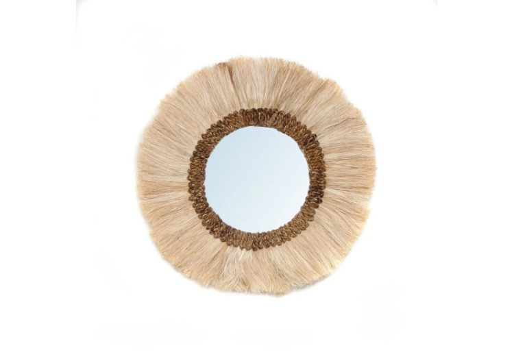 Miroir Mowgli - Naturel - M, Chic et Élégant - JAPA005N-M-60 - Bazar Bizar