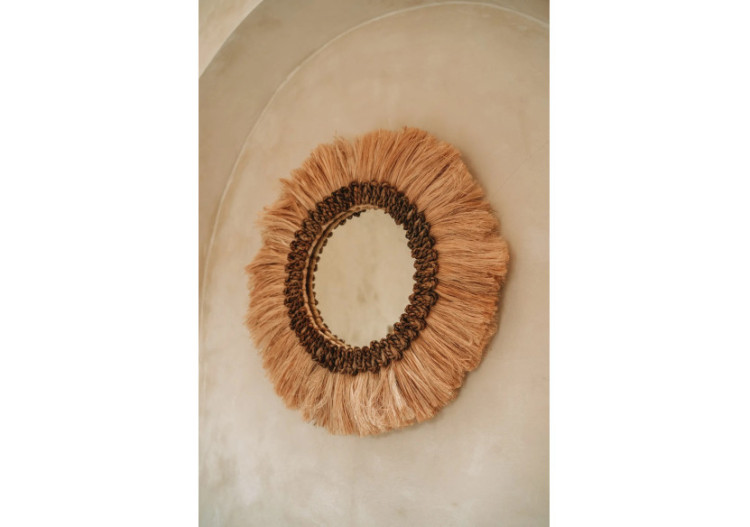 Miroir Mowgli - Naturel - M, Chic et Élégant - JAPA005N-M-60 - Bazar Bizar 2
