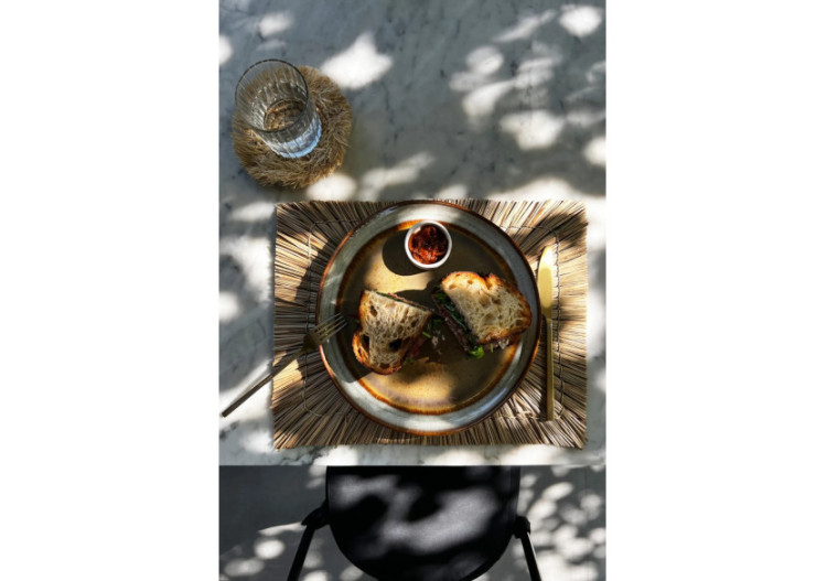 Set de Sous-plat Alang Alang - Rectangulaire - Naturel_40 - JAES004N-40x30 - Bazar Bizar 2