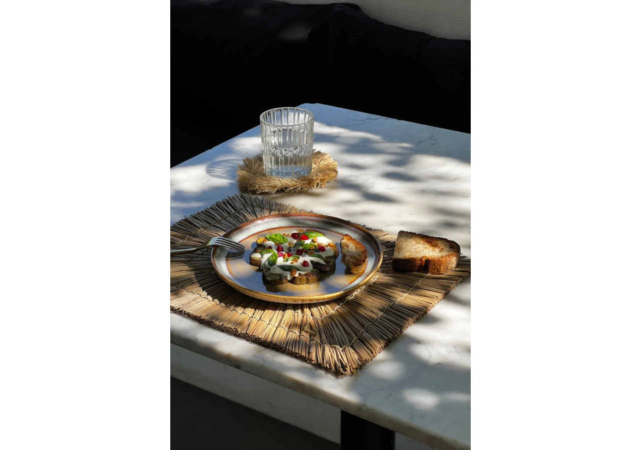 Set de Sous-plat Alang Alang - Rectangulaire - Naturel_40 - JAES004N-40x30 - Bazar Bizar