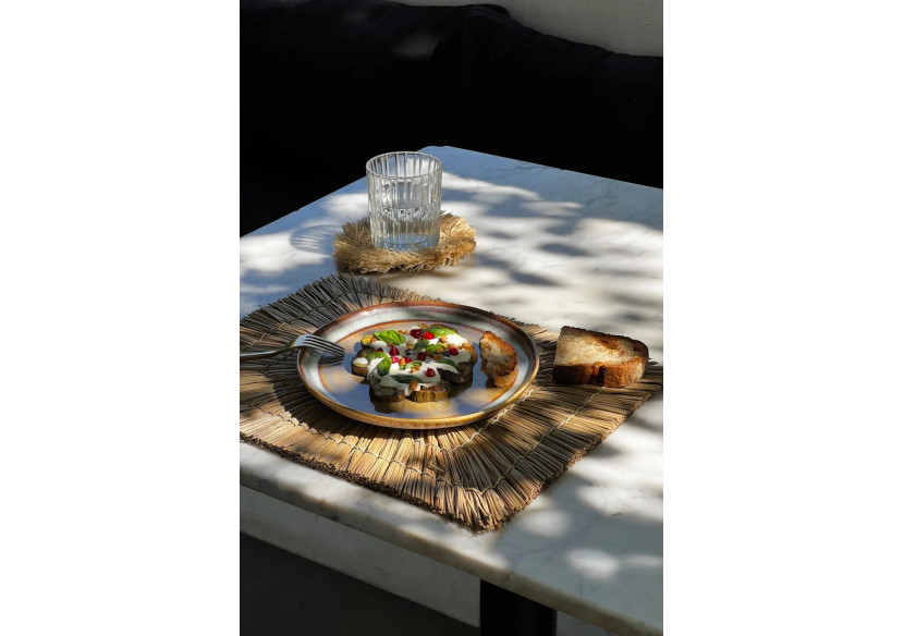 Set de Sous-plat Alang Alang - Rectangulaire - Naturel_40 - JAES004N-40x30 - Bazar Bizar