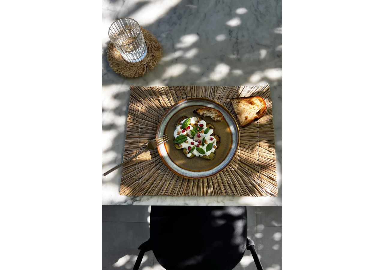 Set de Sous-plat Alang Alang - Rectangulaire - Naturel_40 - JAES004N-40x30 - Bazar Bizar