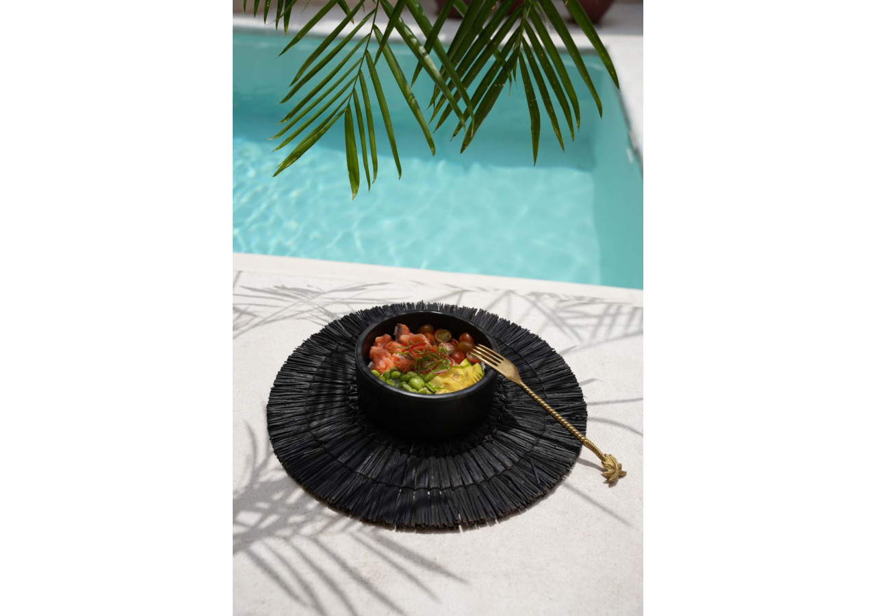 Bol cylindrique brûlé - Noir - Set de 3 - JAES001B-SET3 - Bazar Bizar