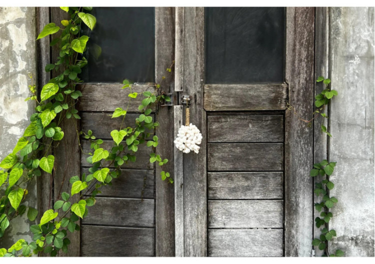 Porte-clés Kai Shell - Blanc en corde de mer - BALE131W - Bazar Bizar 2