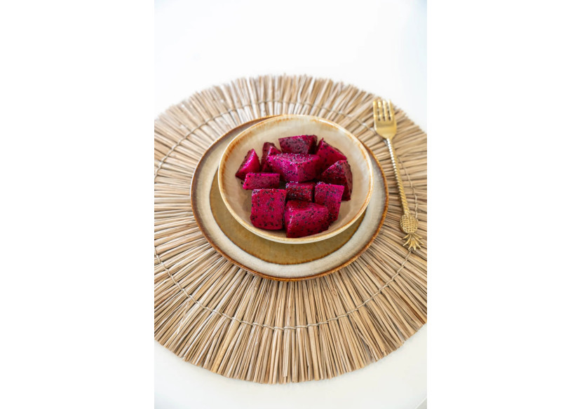 Set de sous-assiettes ALANG ALANG - Ronde en naturel - JAES003N-38 - Bazar Bizar