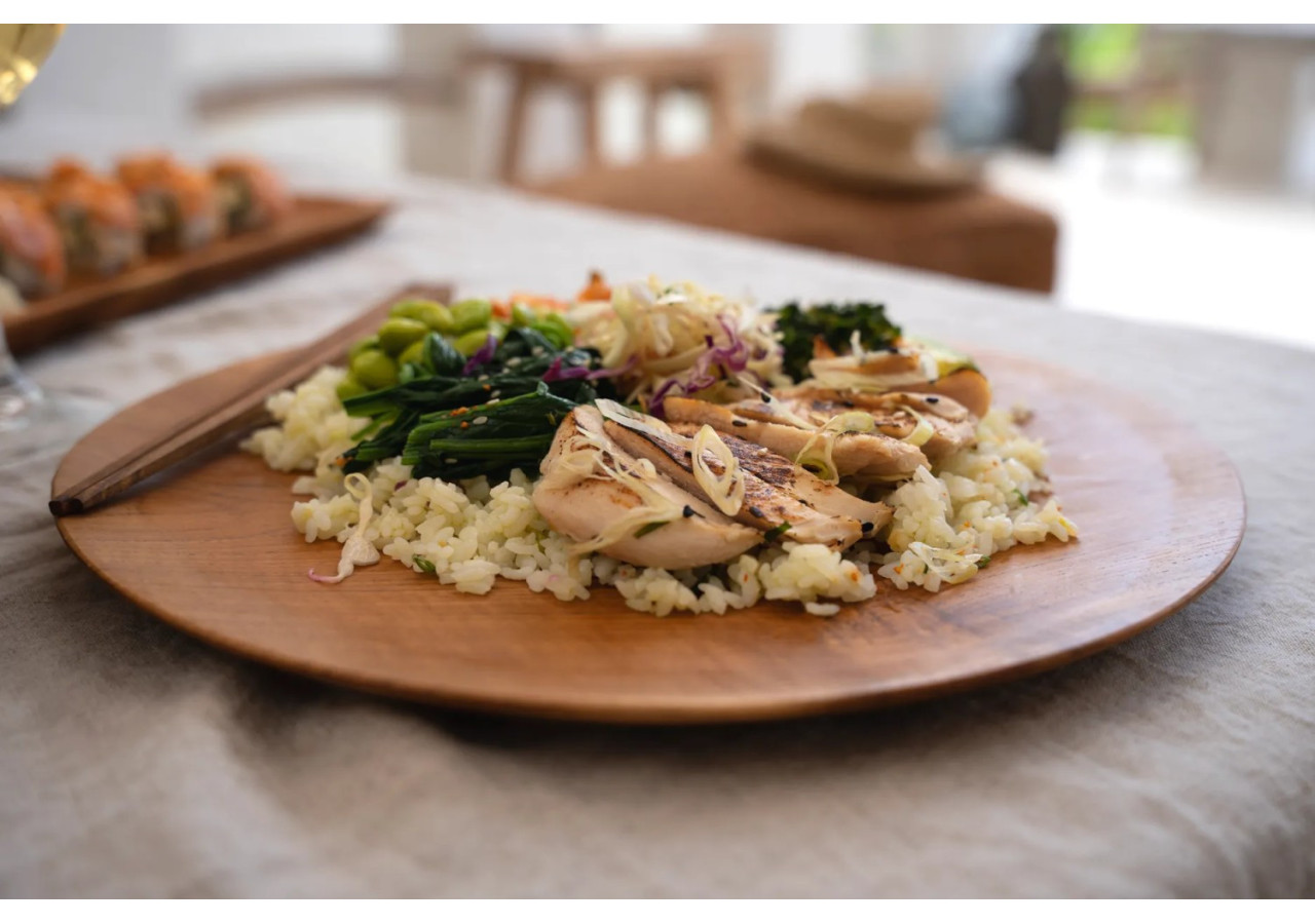 Assiette ronde en racine de teck - Taille M - BASU101-M - Bazar Bizar