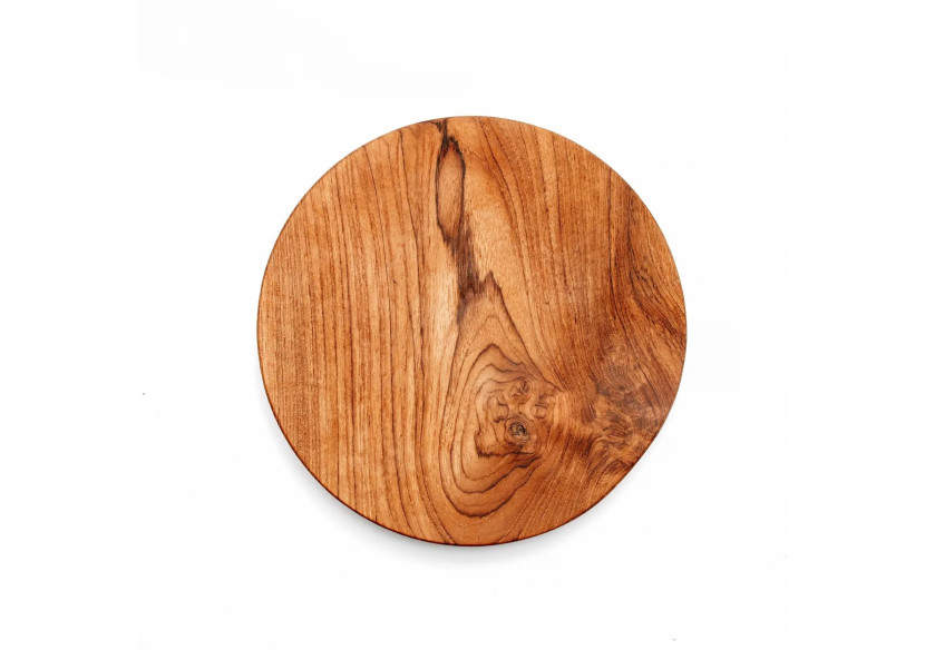 Assiette ronde en racine de teck - Taille M - BASU101-M - Bazar Bizar Assiette ronde en racine de teck - Taille M - BASU101-M - Bazar Bizar