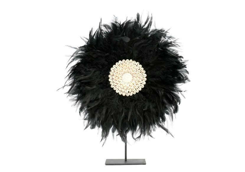 Affichage Juju côtier sur support - Noir - BALE015B-S-40 - Bazar Bizar