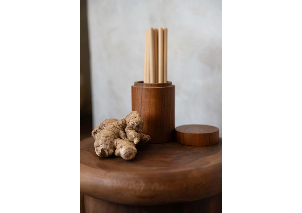 Pailles en bambou - Set de 10 avec brosse de nettoyage - BASU002 - Bazar Bizar