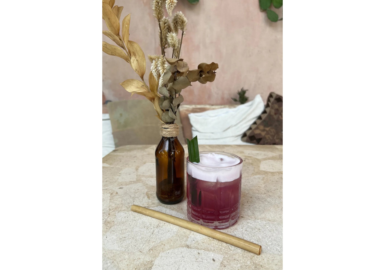 Pailles en bambou - Set de 10 avec brosse de nettoyage - BASU002 - Bazar Bizar