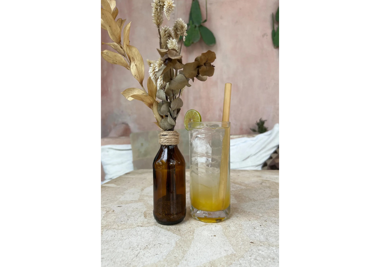 Pailles en bambou - Set de 10 avec brosse de nettoyage - BASU002 - Bazar Bizar