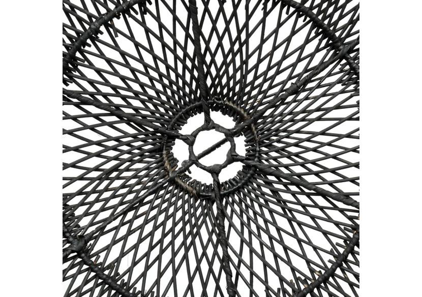 Pendentif Rattan Chapeau - Noir - Grand - BAYU015B-L-75x20 - Bazar Bizar Pendentif Rattan Chapeau - Noir - Grand - BAYU015B-L-75x20 - Bazar Bizar