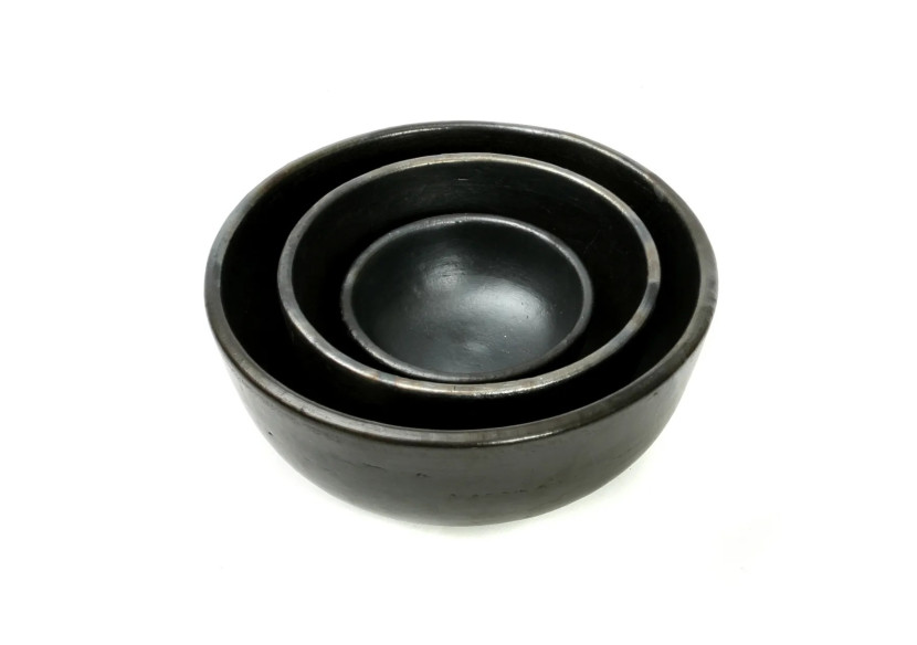 Bol en Terracotta Brûlé - Noir - Grand - JAES005B-L - Bazar Bizar Bol en Terracotta Brûlé - Noir - Grand - JAES005B-L - Bazar Bizar